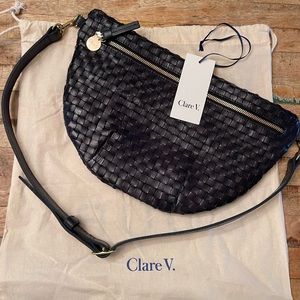 Clare V. Grande Fanny “Twilight” woven leather. Excellent condition!